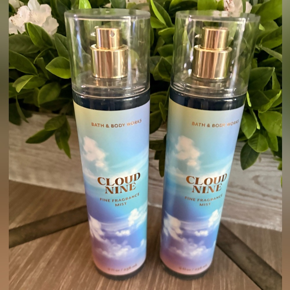 Cloud Nine Fine Mist Bath & Body Works Set of 2 16 oz total Lavender Amber